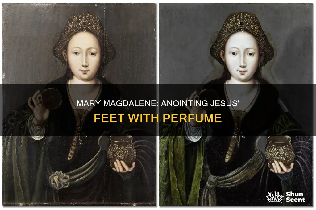did mary magline pour perfume on jesus s feet