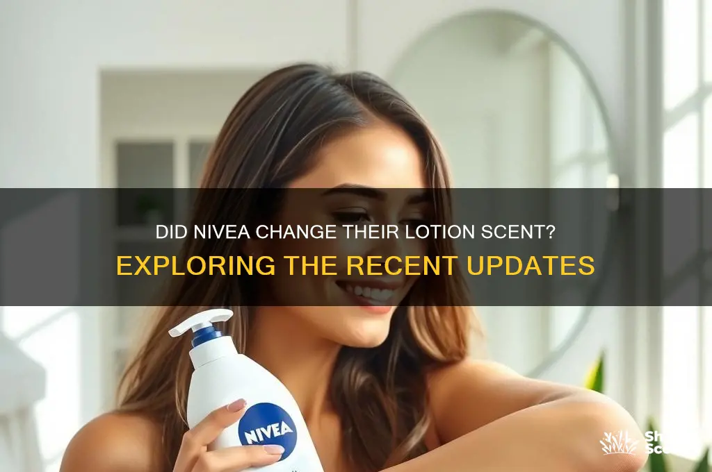 did nivea change lotion scent