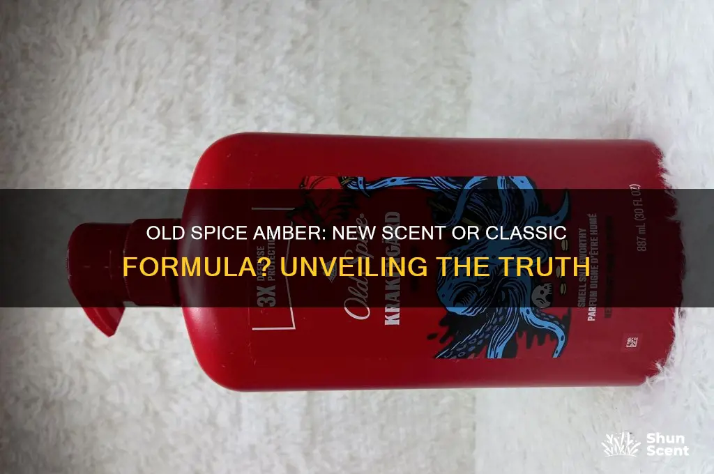 did old spice amber get a new scent