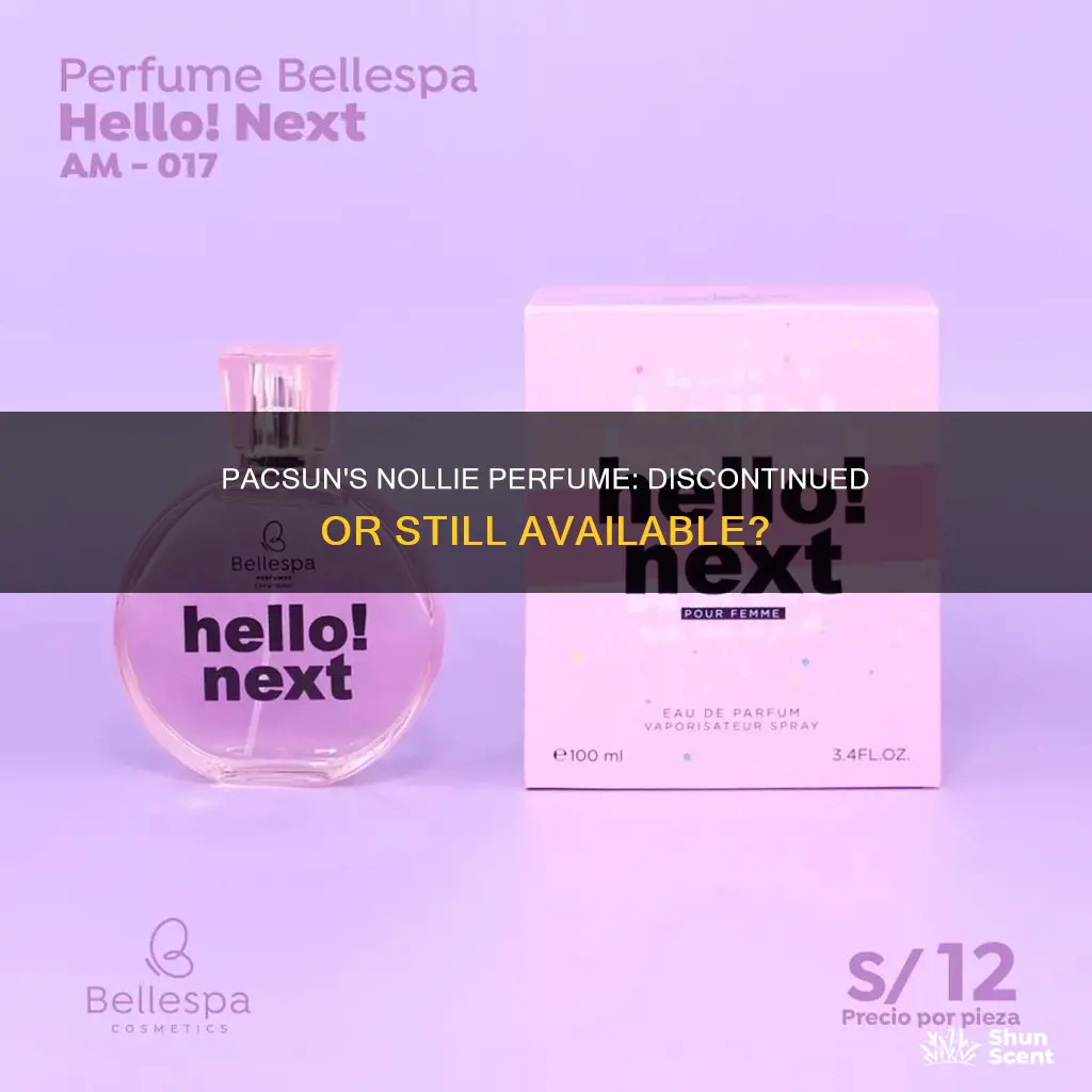 did pacsun discontinue nollie perfume