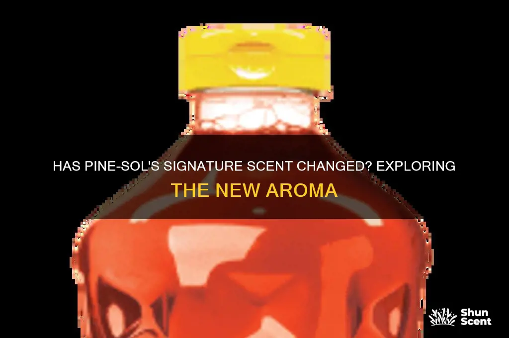 did pine sol changed scent