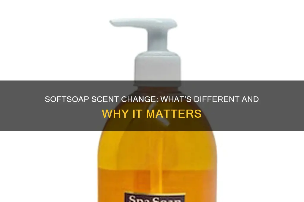 did softsoap change scent