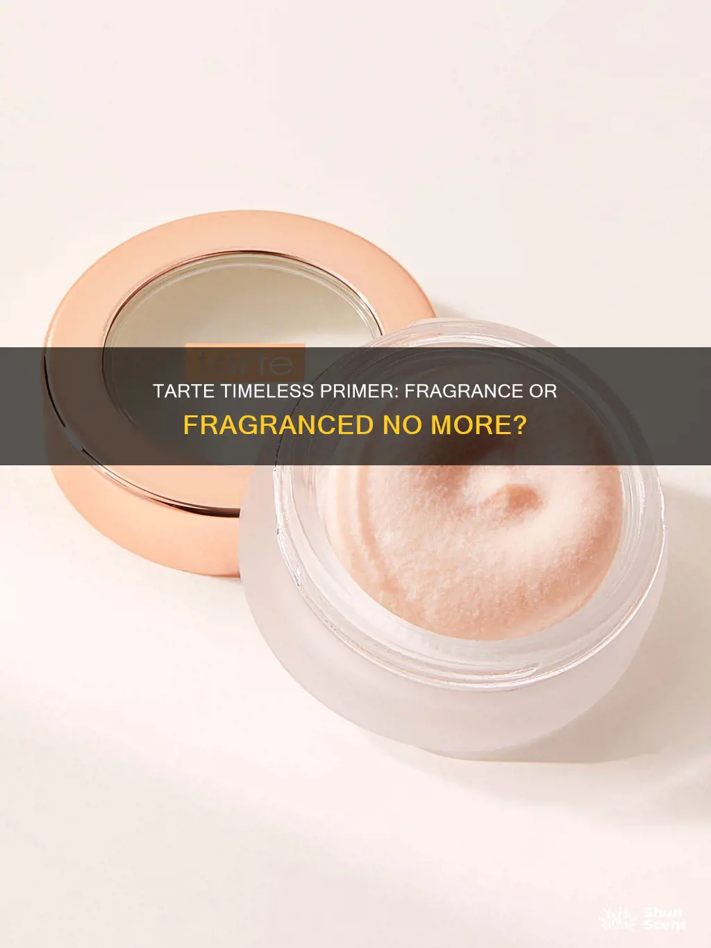 did tarte timeless primer add fragrance