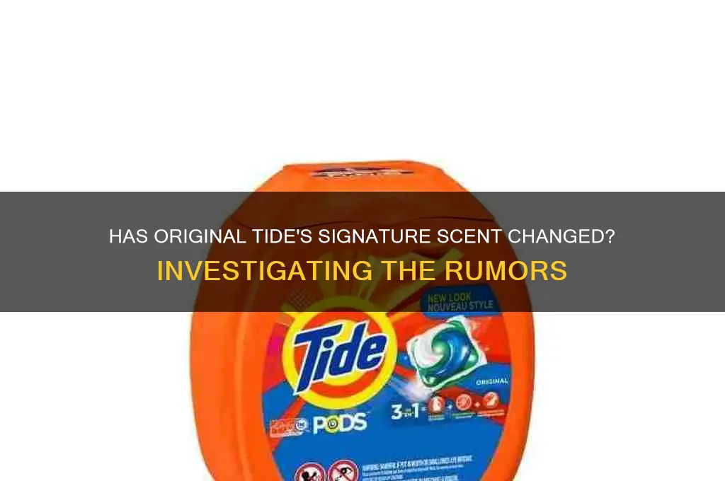 did the scent of original tide change