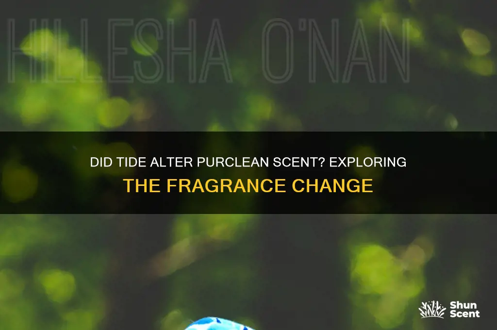 did tide change the purclean scent
