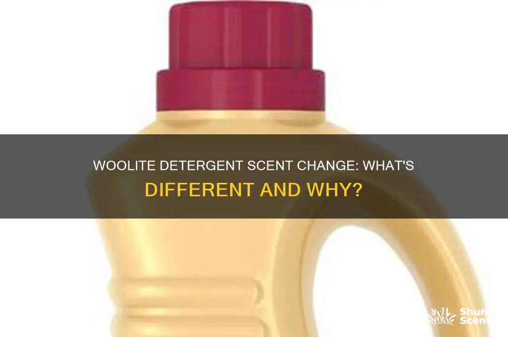 did woolight change the scent of their detergent