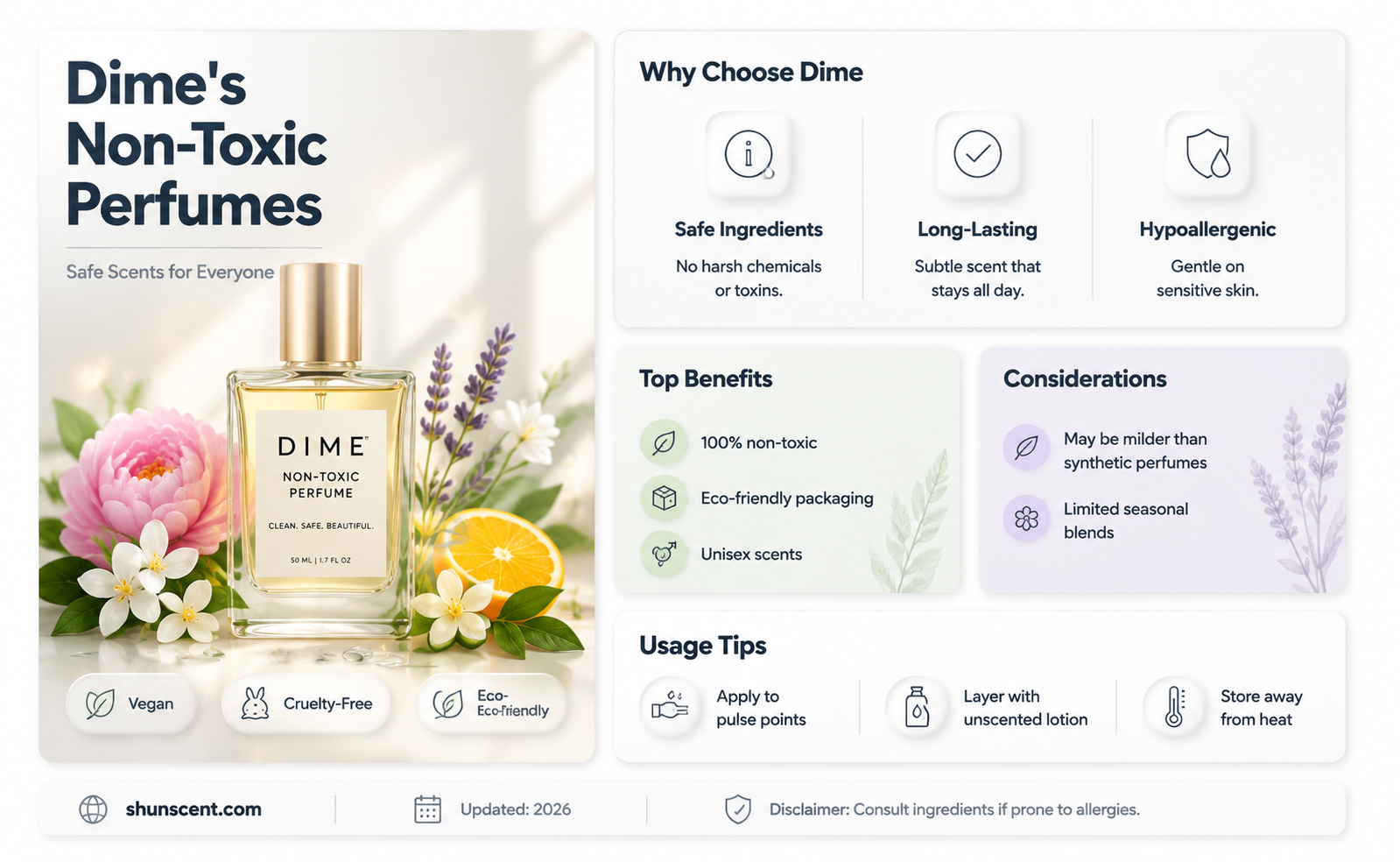 are dime perfumes non toxic