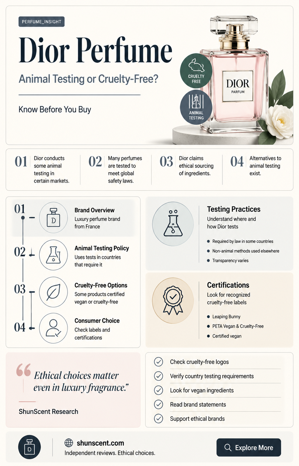 are dior perfumes tested on animals