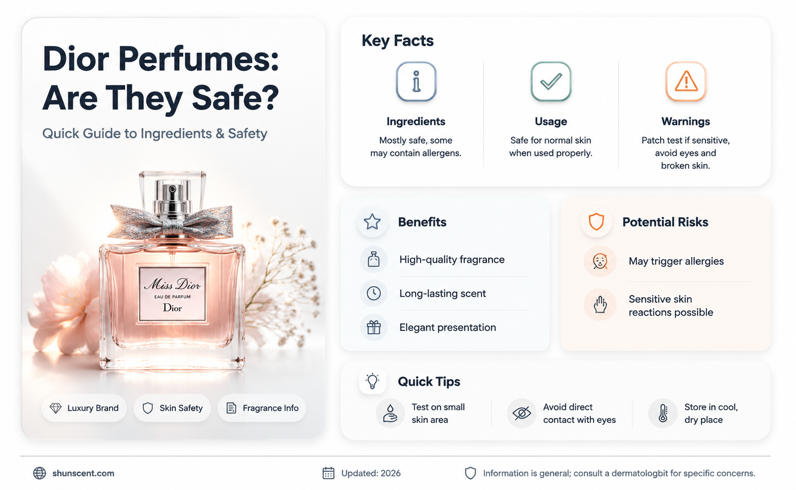 are dior perfumes safe