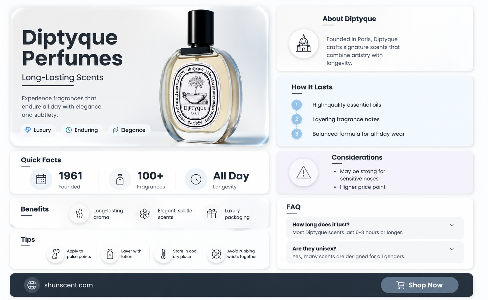 are diptyque perfumes long lasting