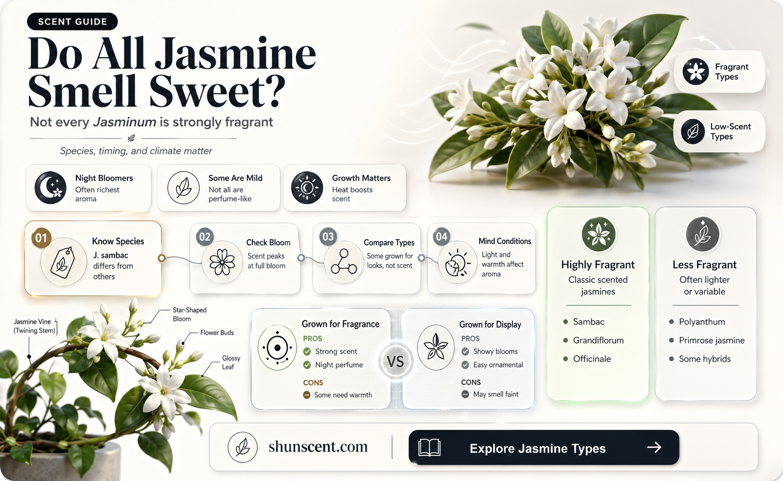 are all jasminum scented
