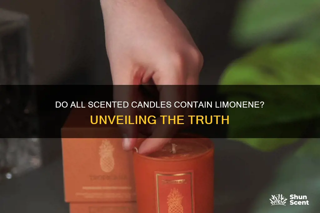 do all scented candles contain limonene