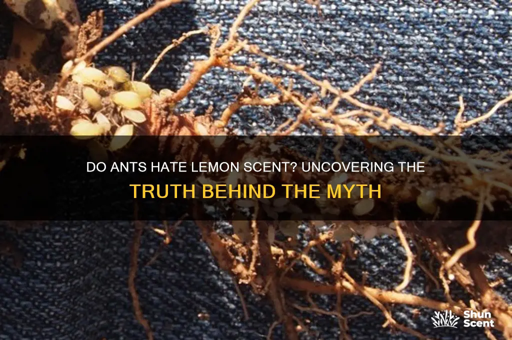 do ants hate lemon scent
