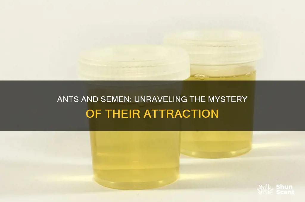 do ants l8ke the scent of semen