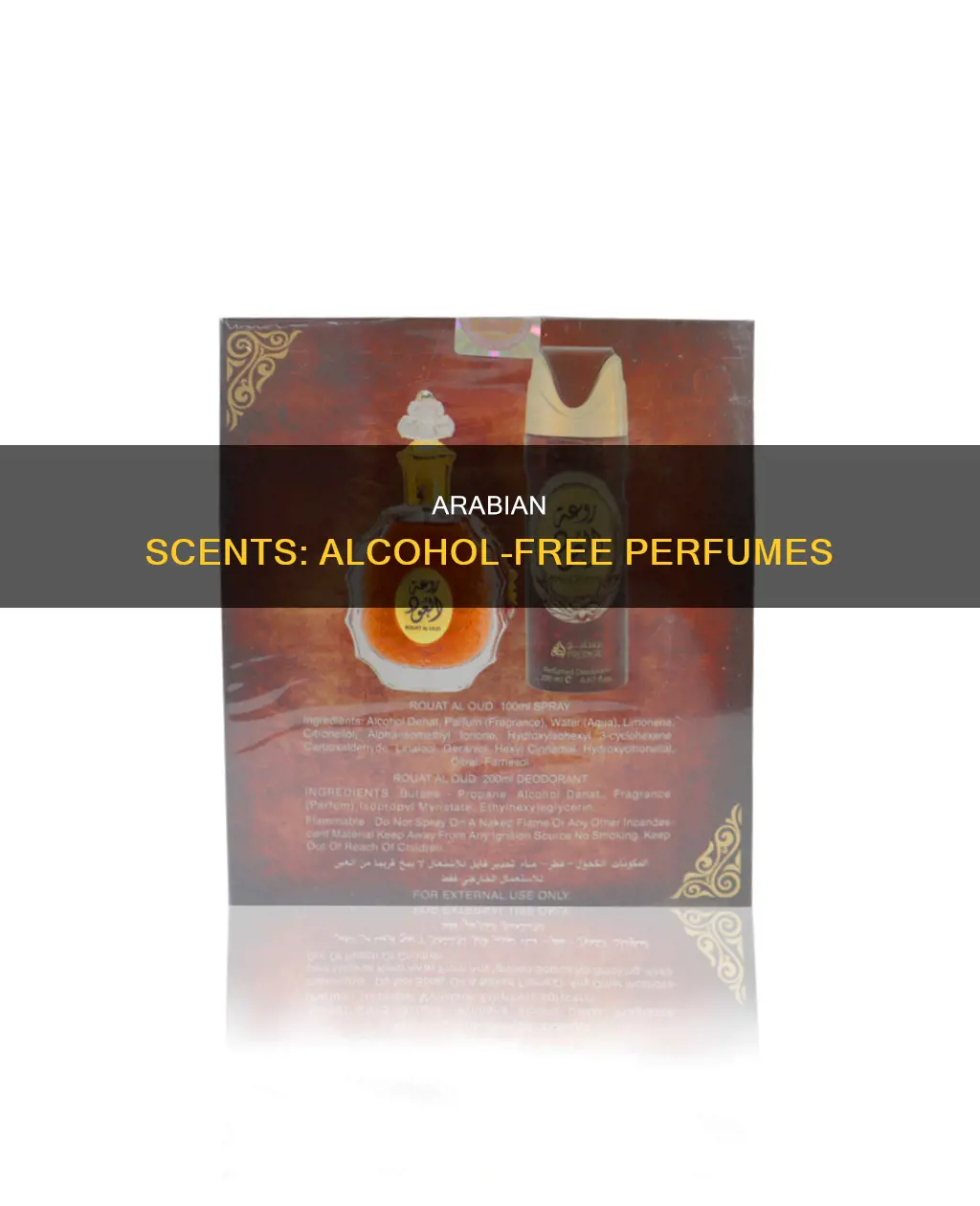 do arab perfumes have alcohol