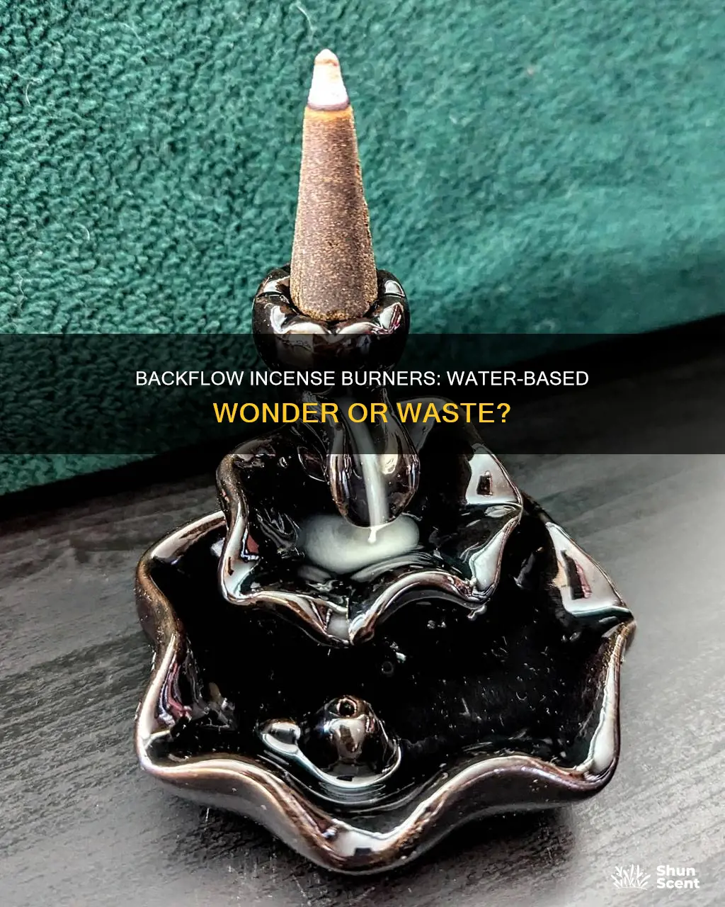 do backflow incense burners work on water