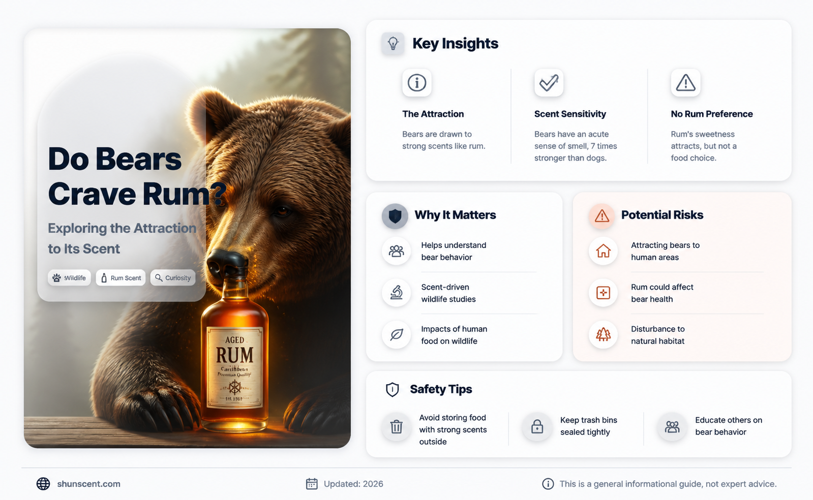 are bears attracted to rum scent