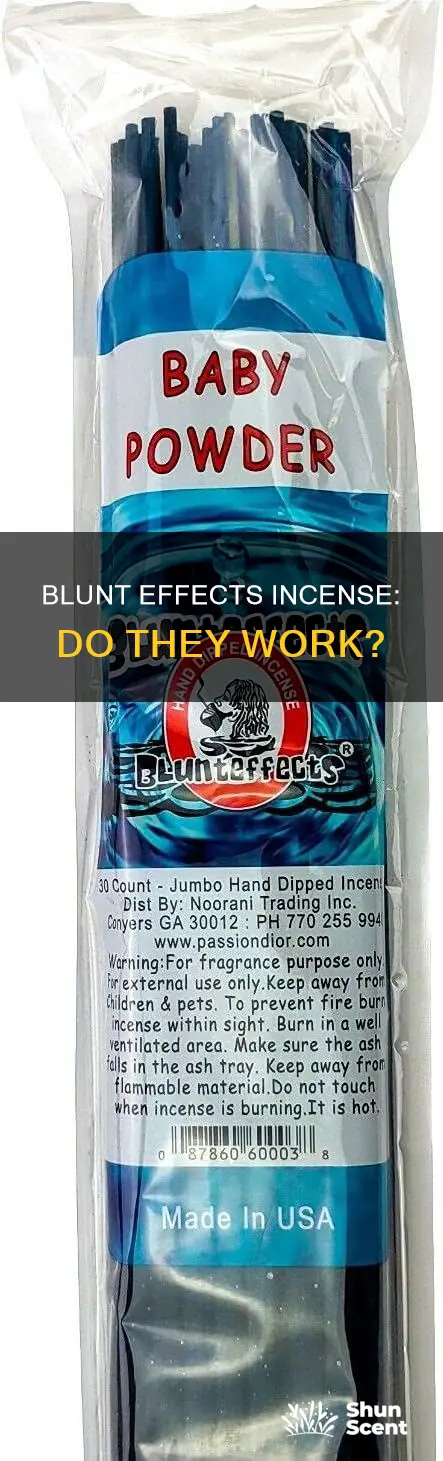 do blunt effects incense work