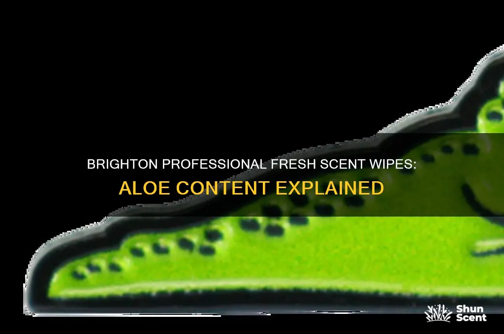 do brighton professional fresh scent disinfecting wipes contain aloe