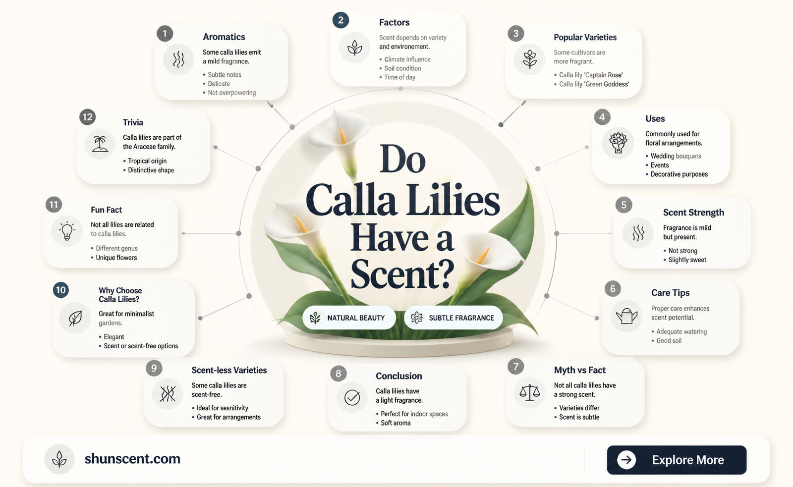 are calla lillies scented