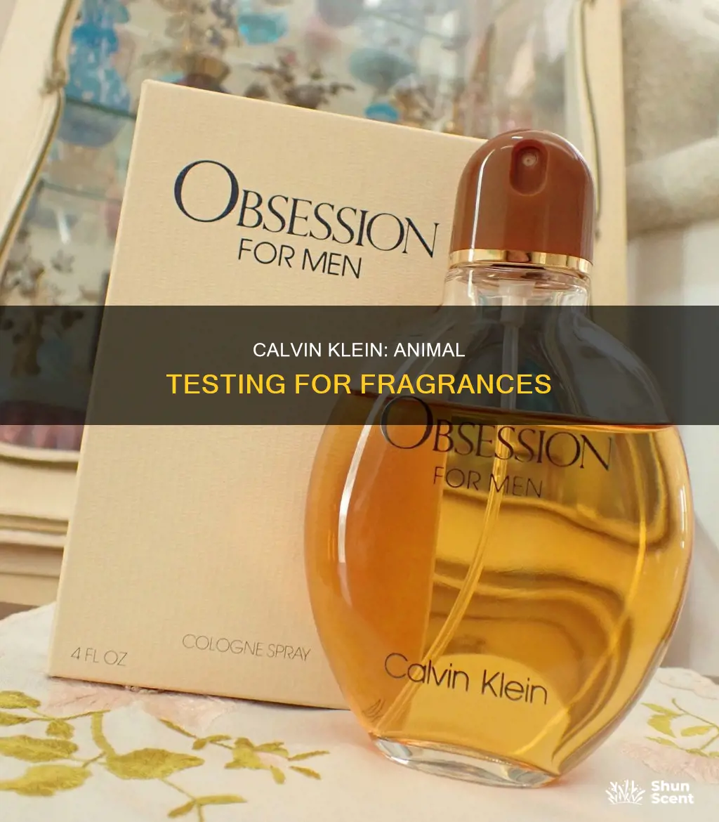 do calvin klein fragrance test on animals