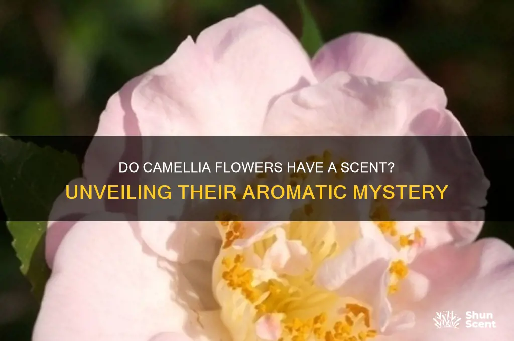 do camellia flowers have a scent