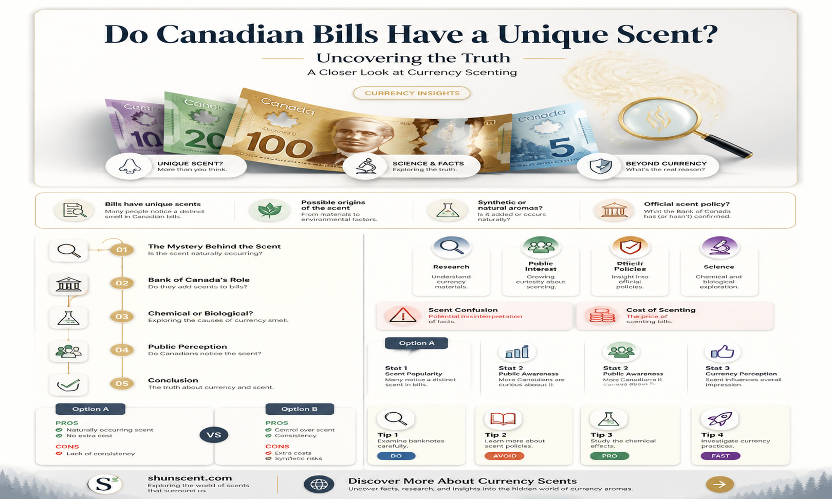 are canadian bills scented