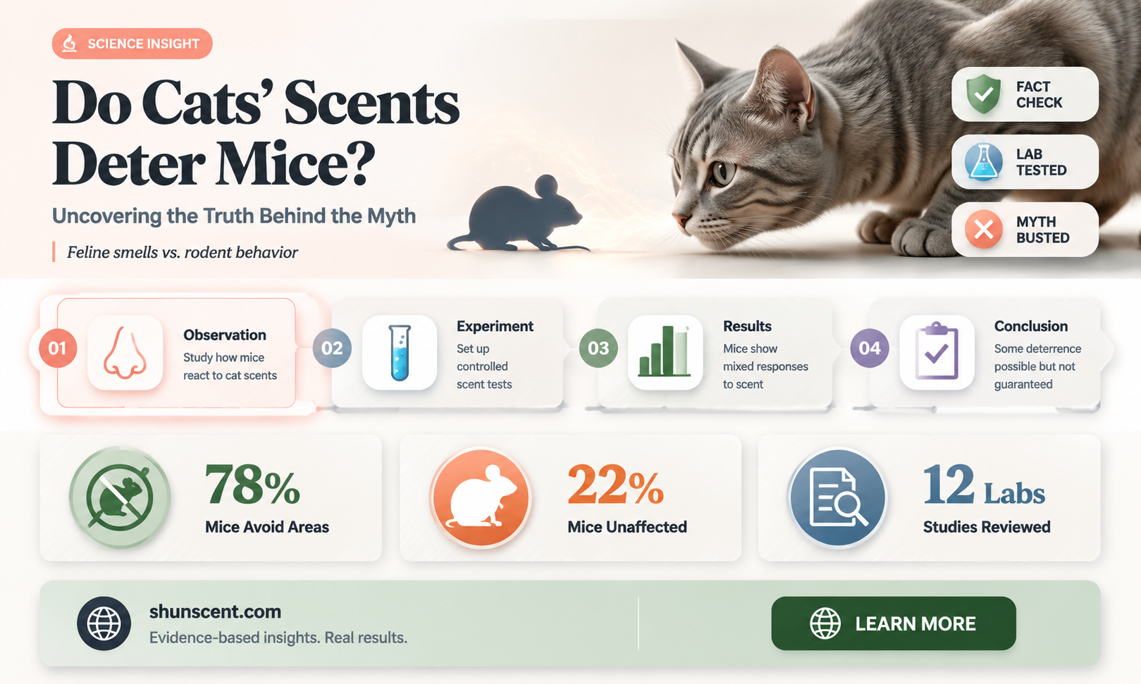 are mice dtered by the scent of a cat