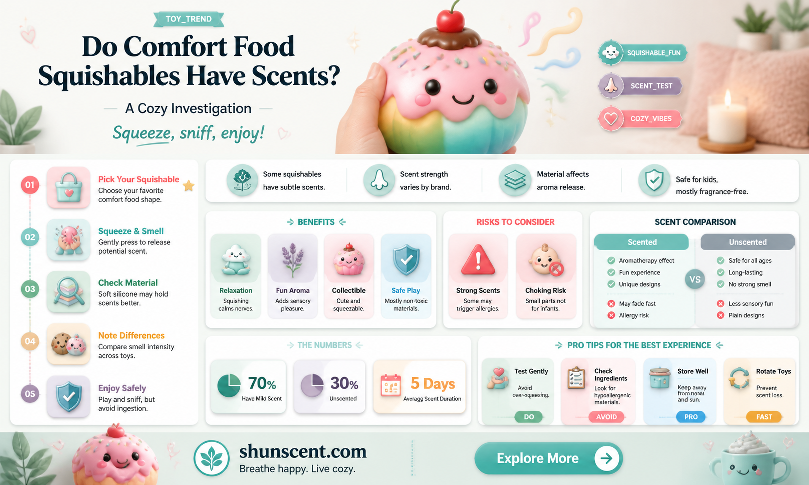 are comfort food squishables scented