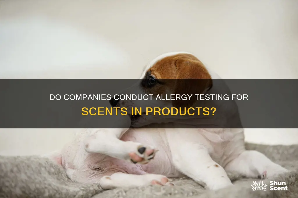 do companies do allergy testing for scents