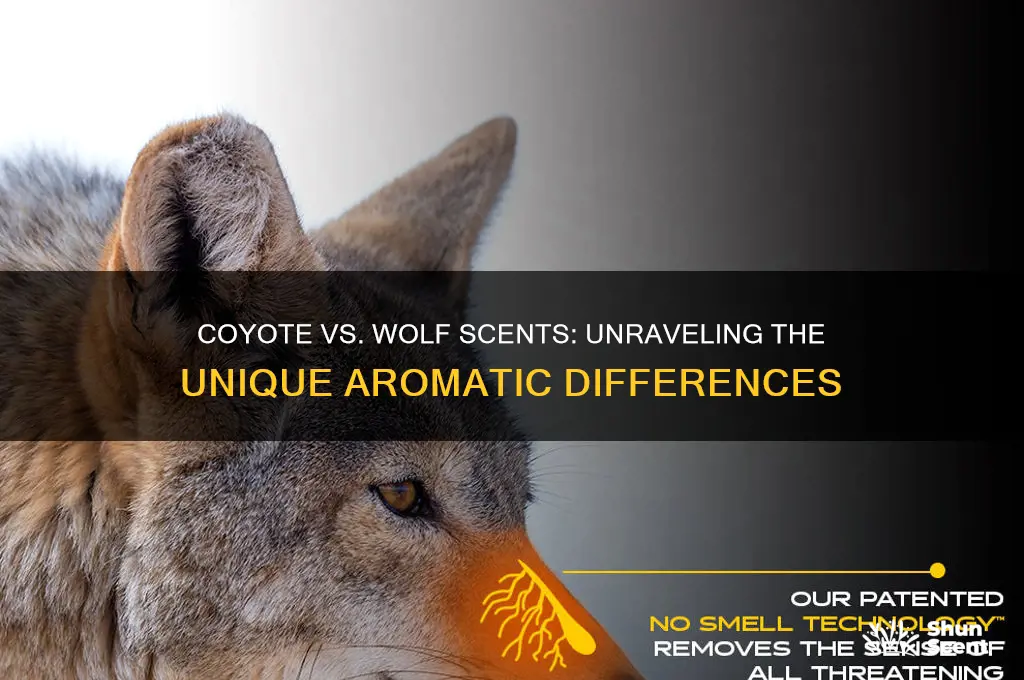 do cyotes and wolves have different scents