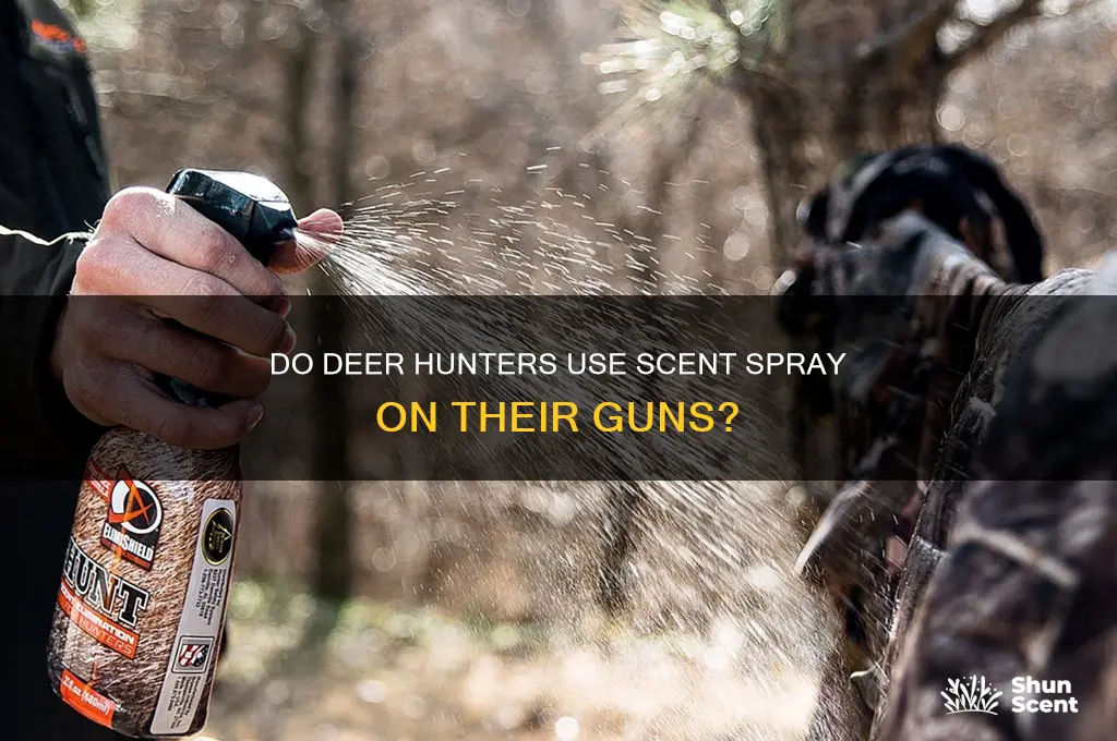 do deer hunters scent spray their guns