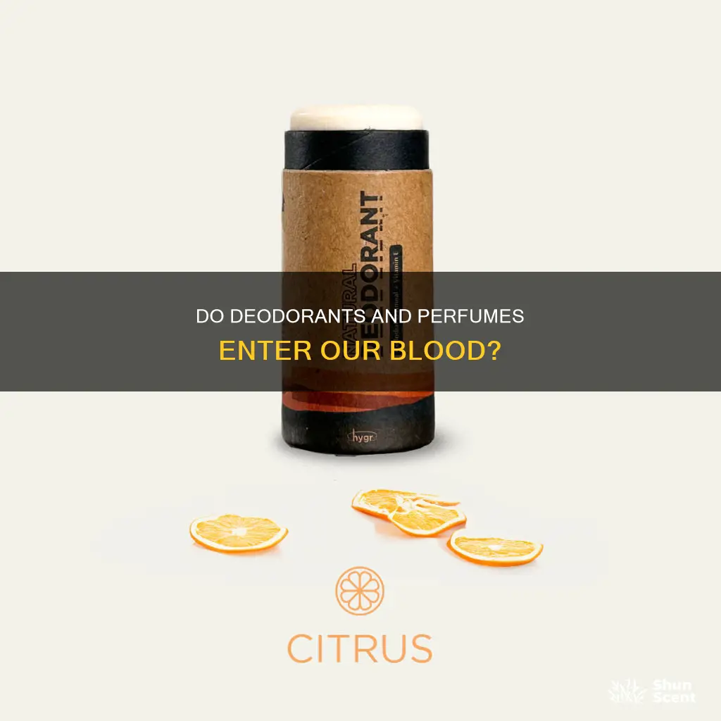 do deodorants and perfumes go into our blood systems