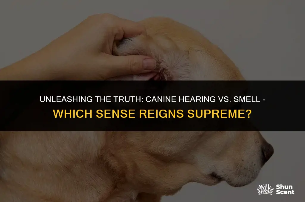 do dogs have better hearing or smell
