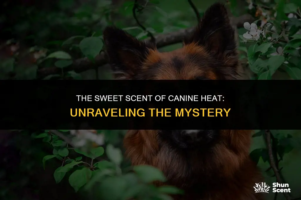 do dogs in heat smell sweet