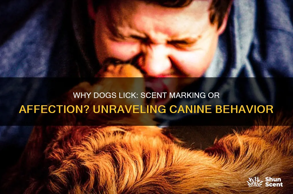 do dogs lick to put their scent