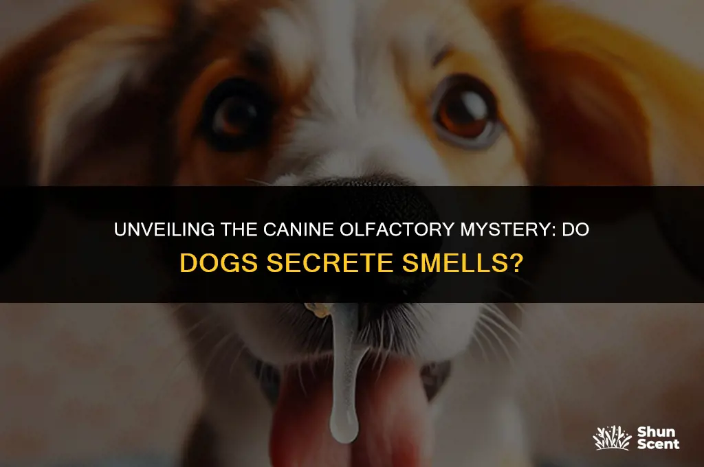 do dogs secrete smells