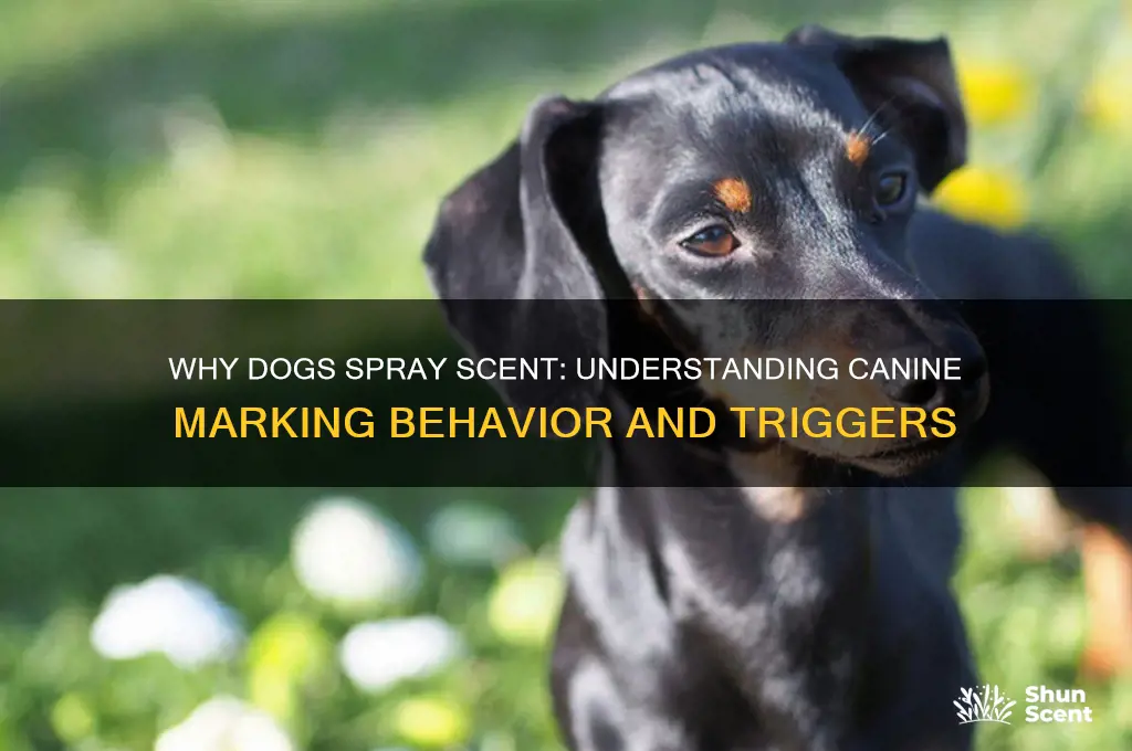 do dogs spray a scent