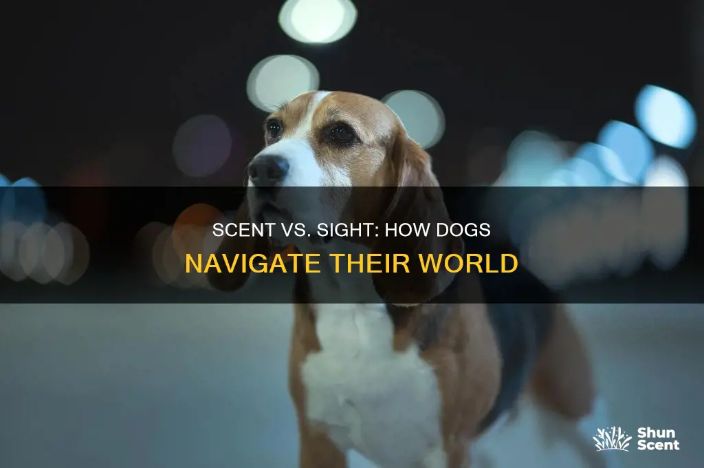 do dogs use scent more than sight