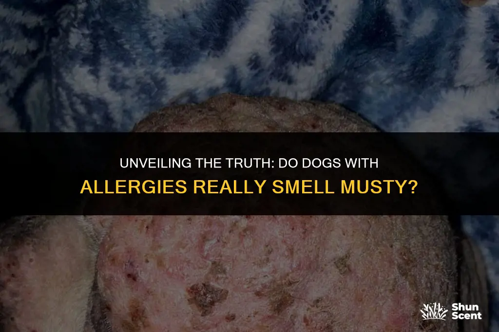 do dogs with allergies smell musty