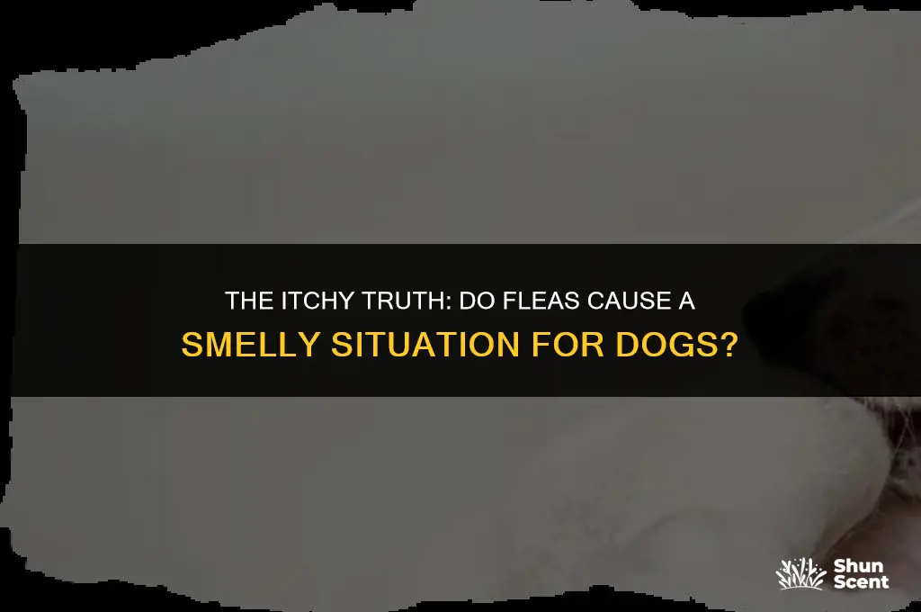 do dogs with fleas smell