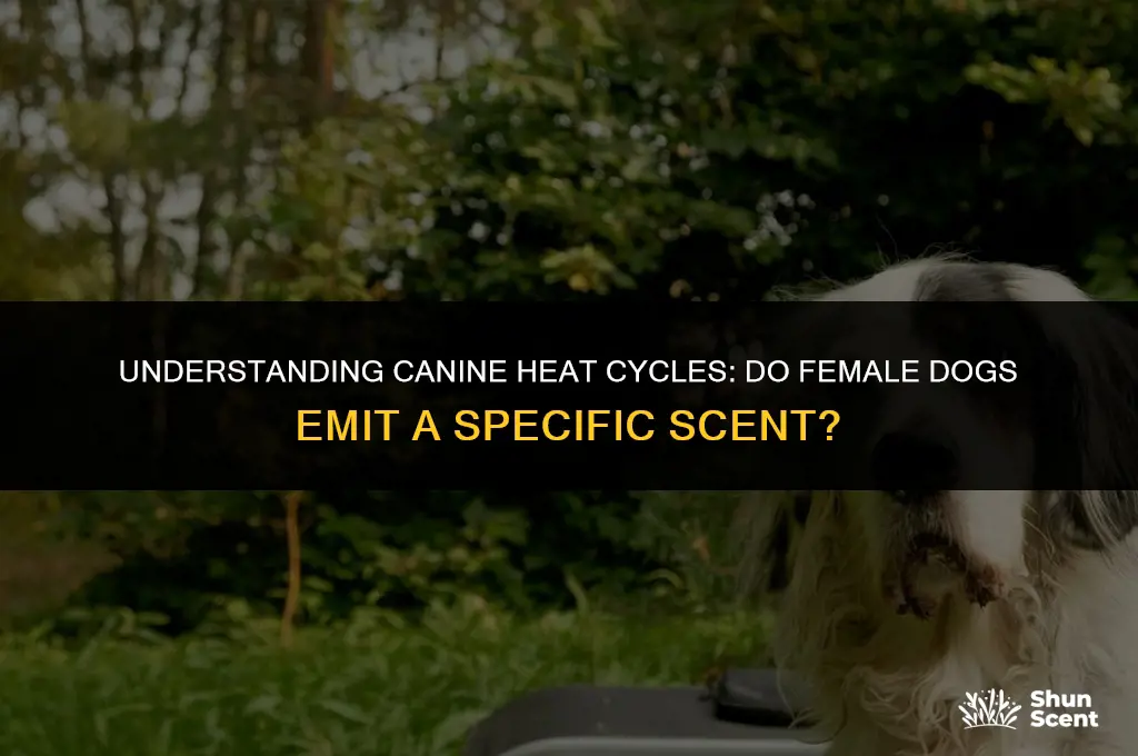 do female dogs have a smell when in heat