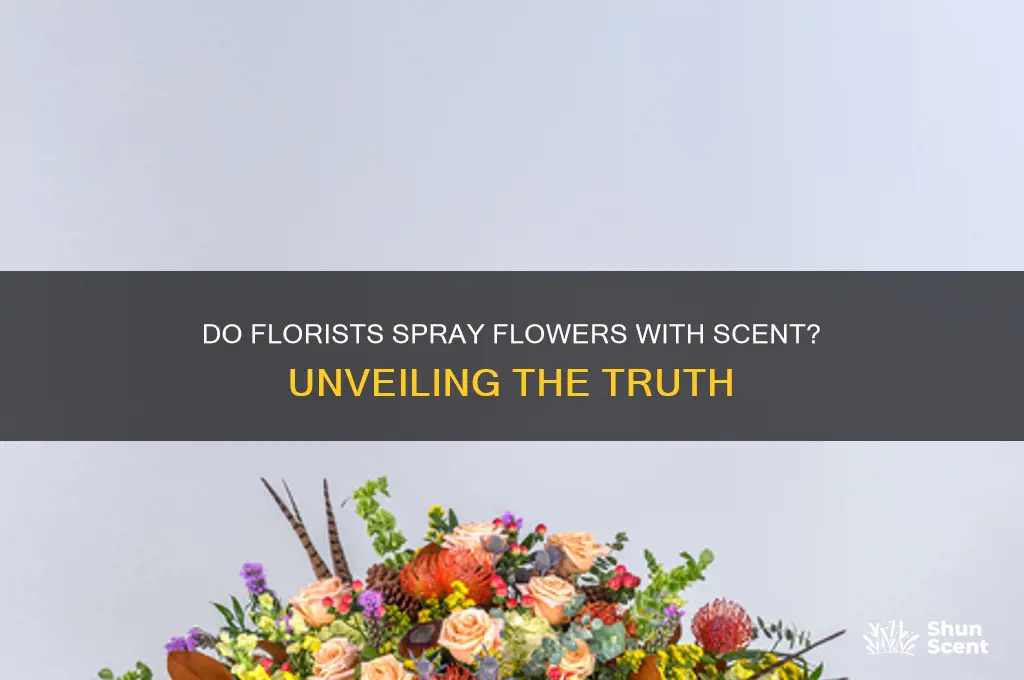 do florists spray flowers with scent