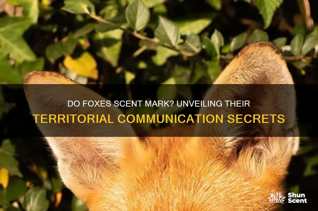 do foxes scent mark