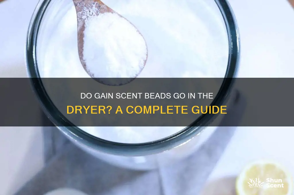 do gain scent beads go in the dryer