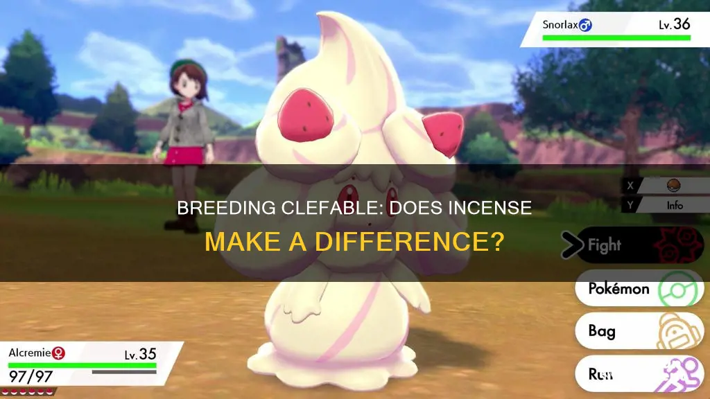 do i need an incense to breed clefable