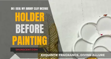Sealing and Painting an Air-Dry Clay Incense Holder