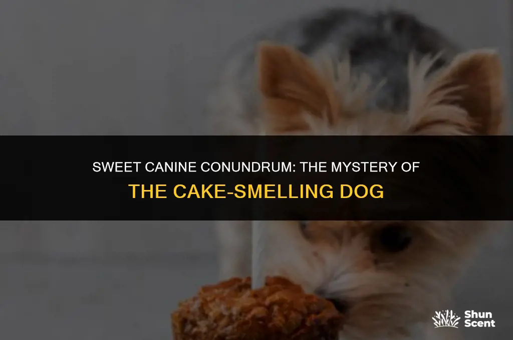 do i smell cake dog