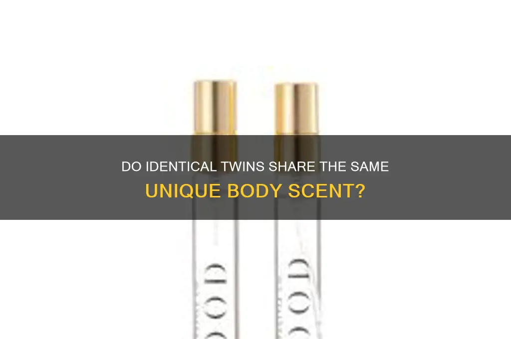 do identical twins have the same scent