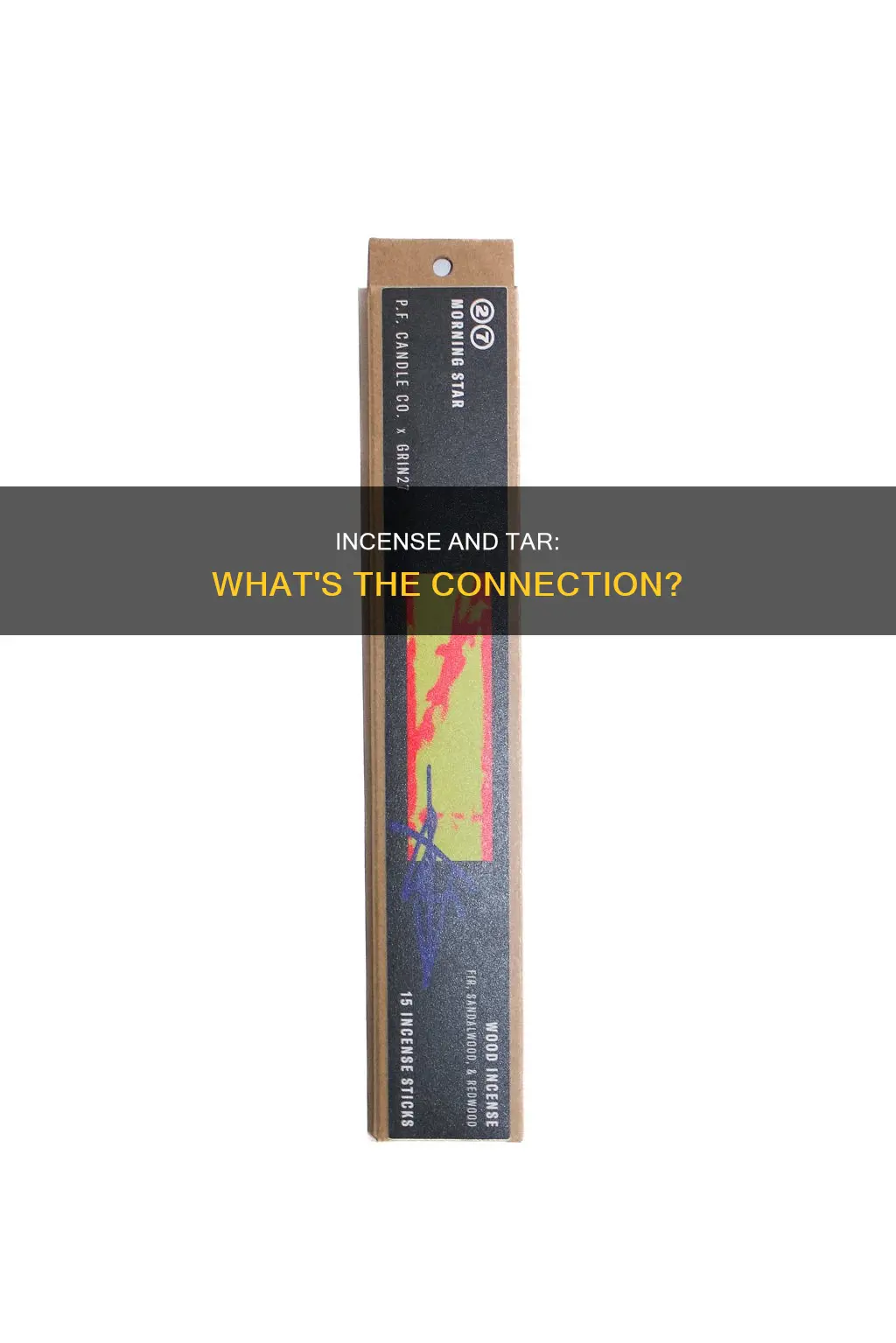 do incense produce tar